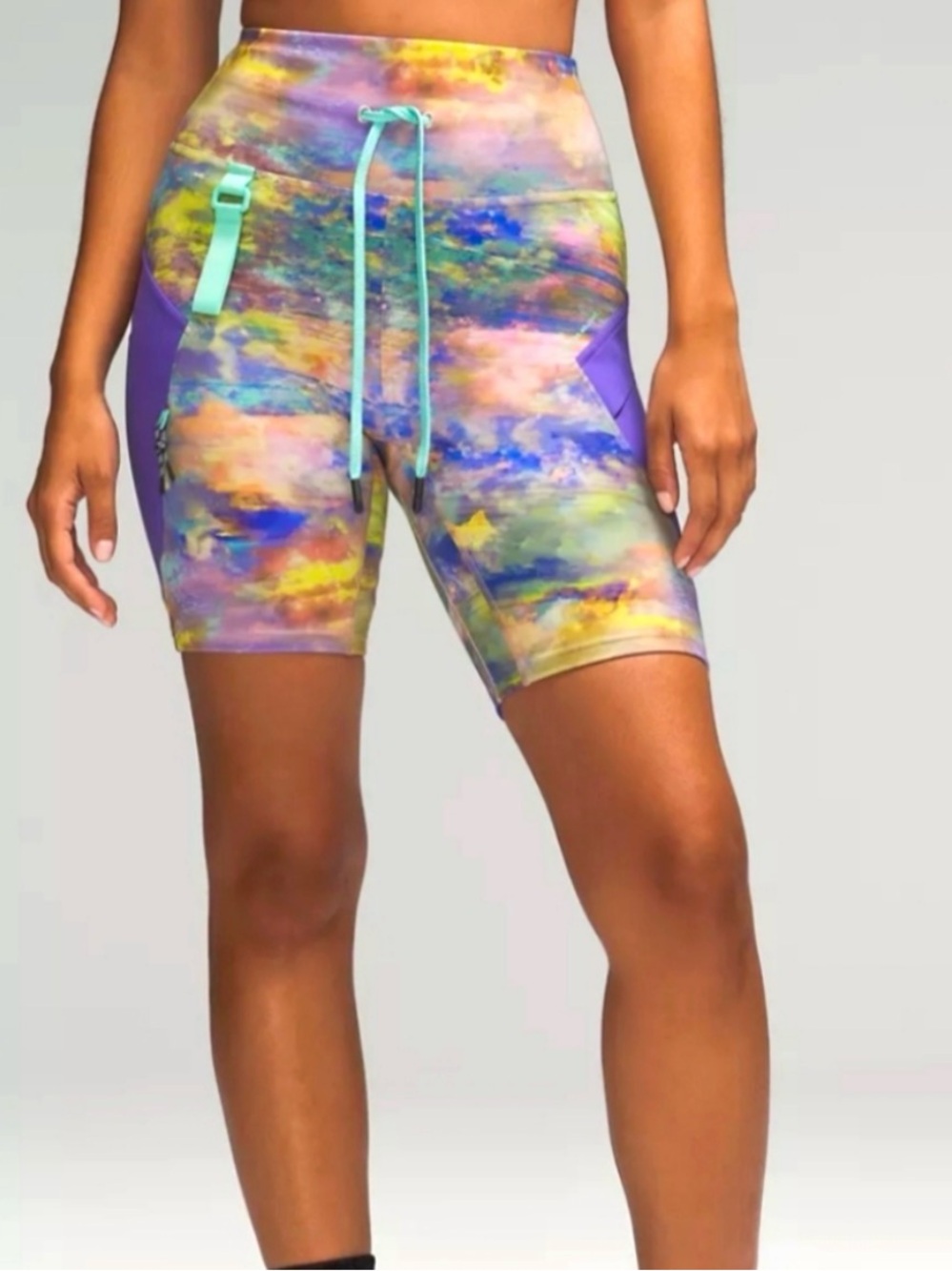 lululemon athletica Multicolor Cargo Bike Shorts Size 4